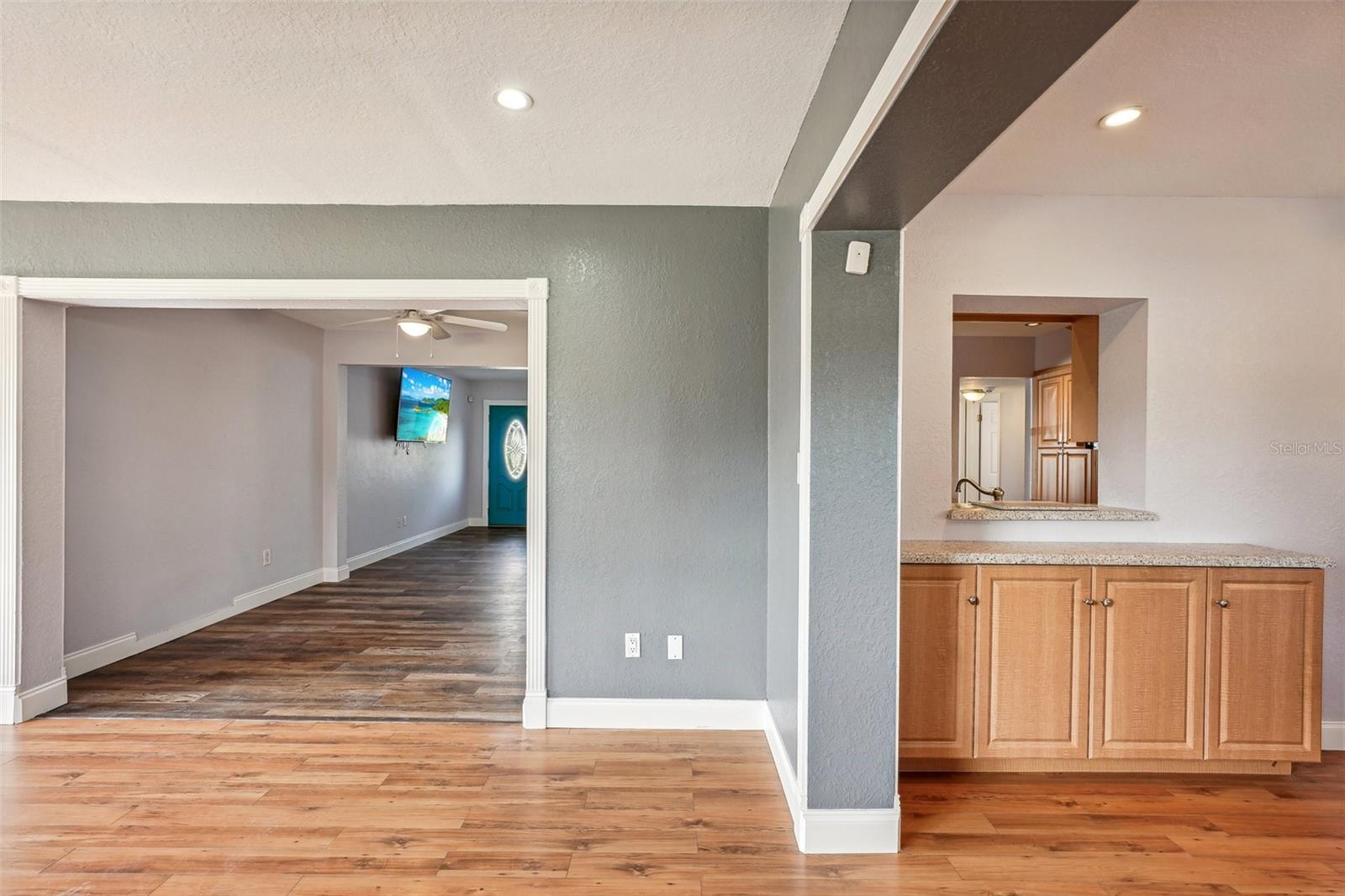 Dining room and bonus room access