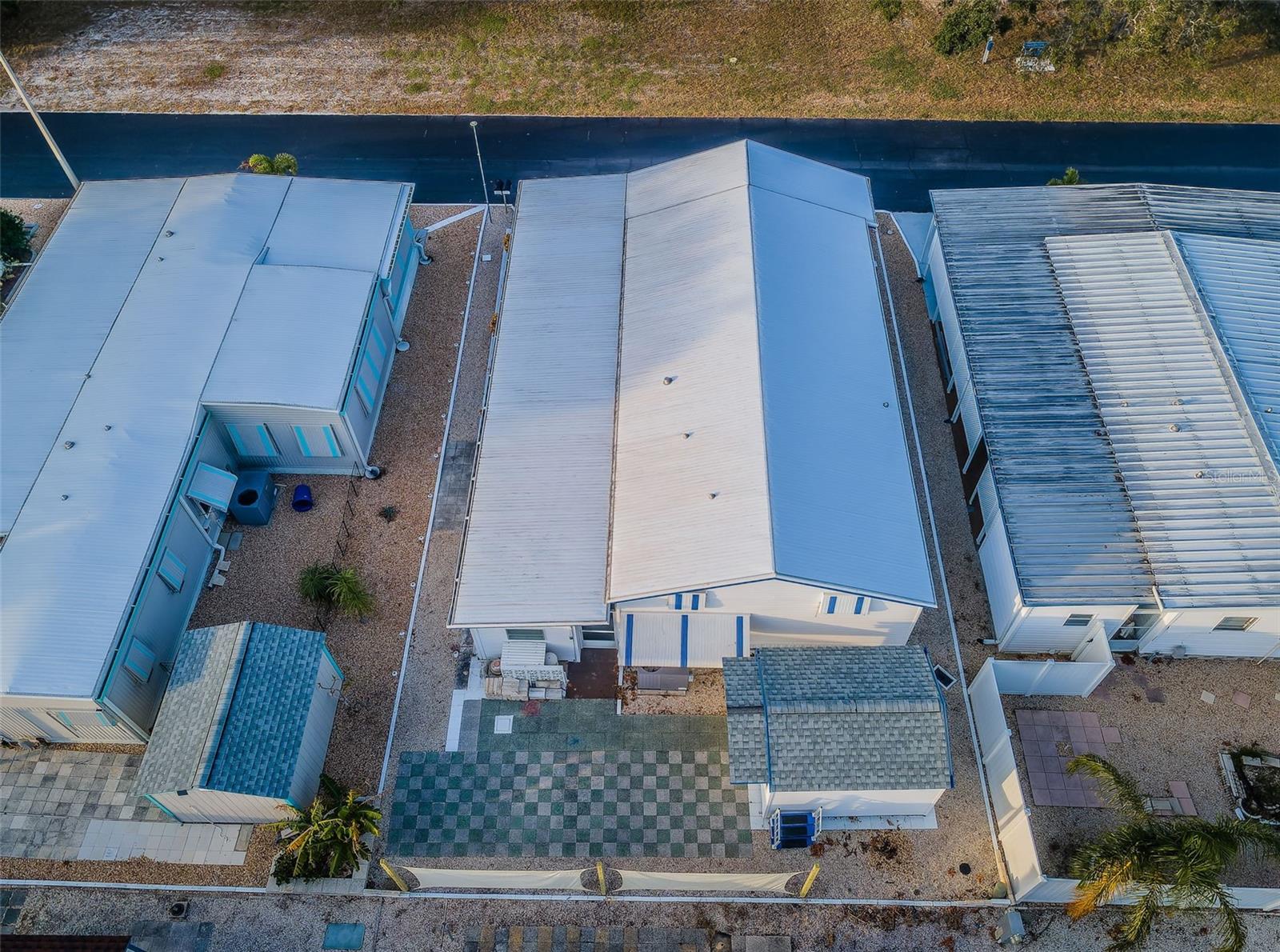 AERIAL VIEW - NEWER ROOF! PATIO AND TUFF SHED