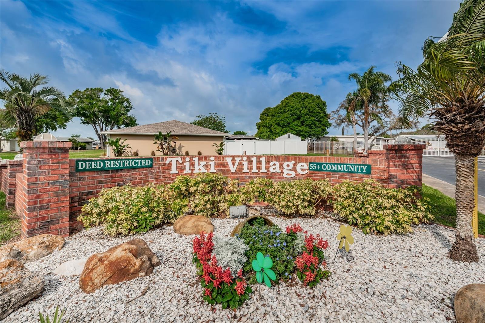 Tiki Village Entrance - 55+ Gated Community