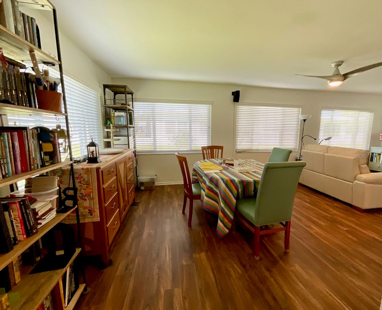 Entering family room from kitchen