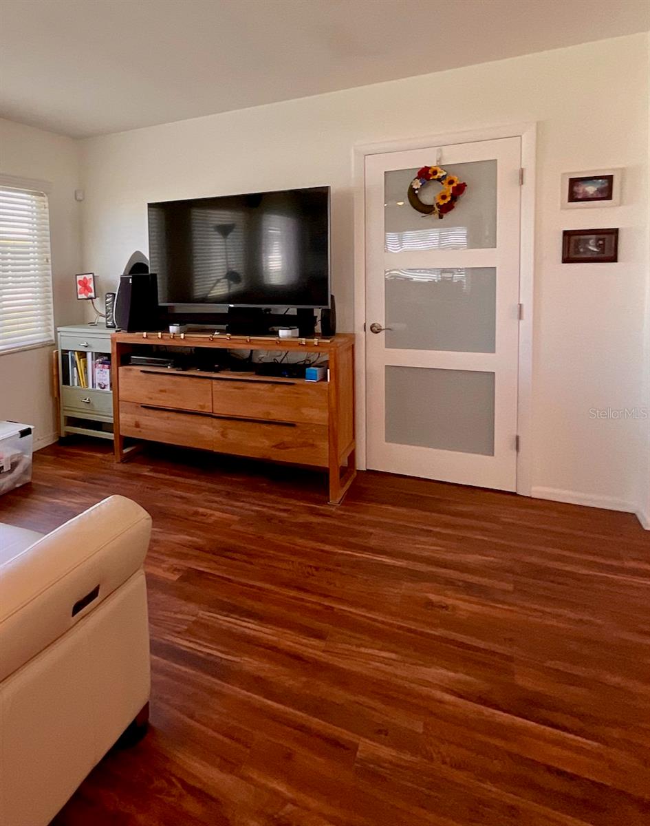 Laundry room door from family room