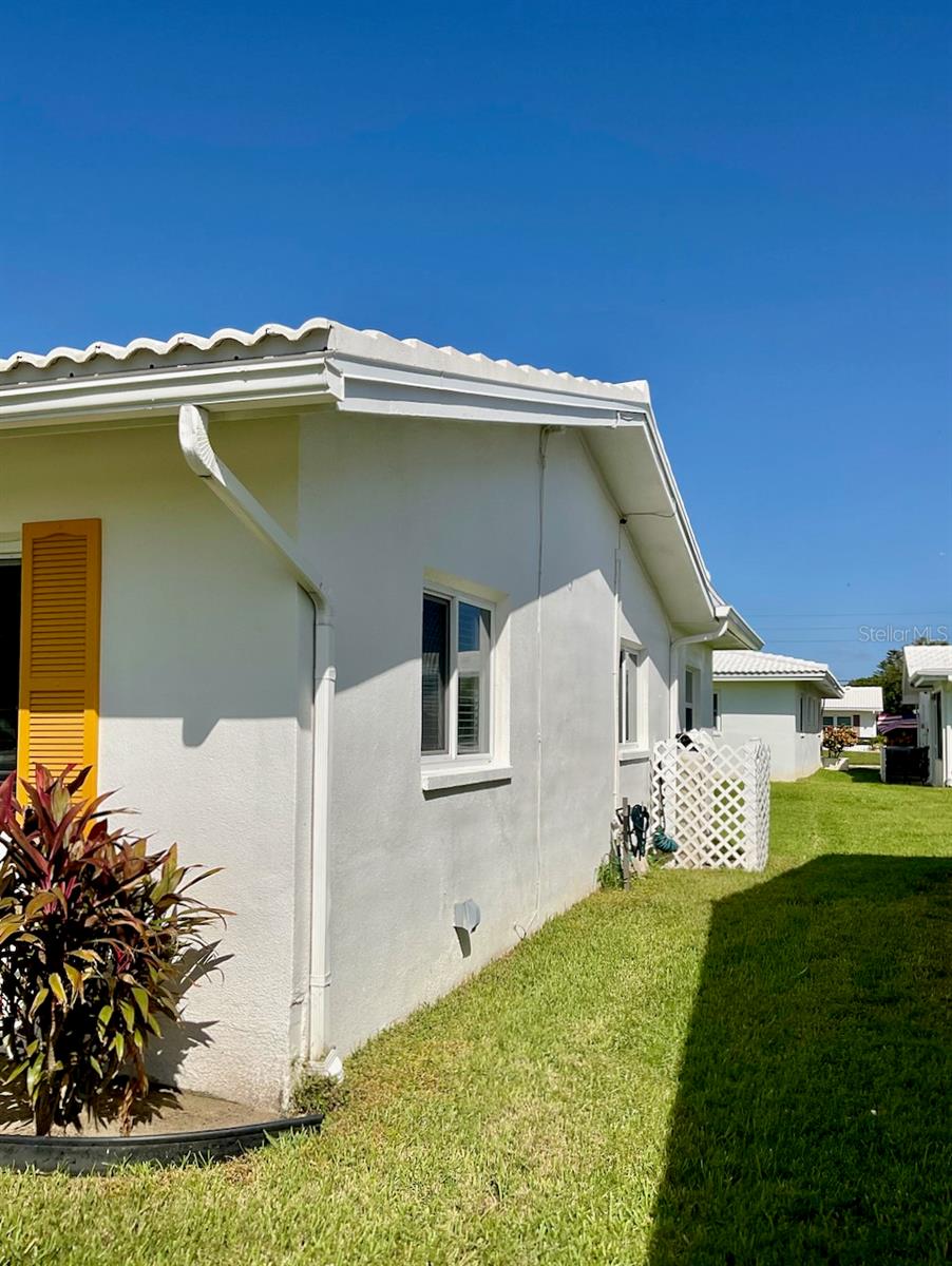 Bedroom side of house