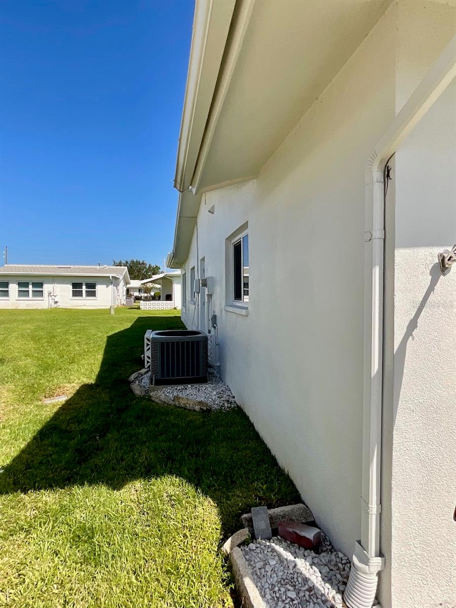 Garage side of house