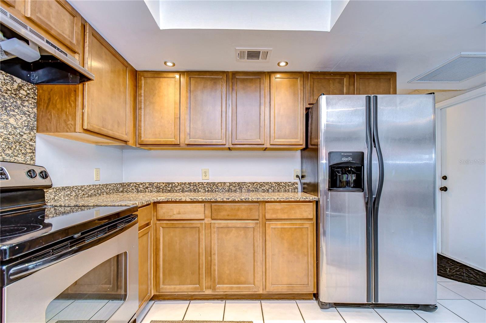 Wood cabinets!