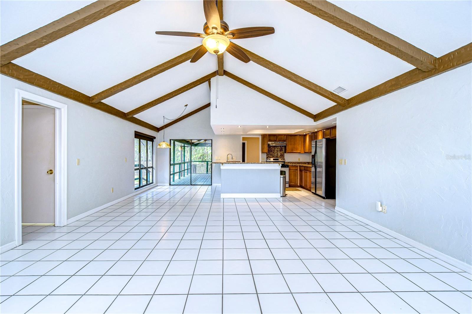 Family room features tons of space to relax or entertain!