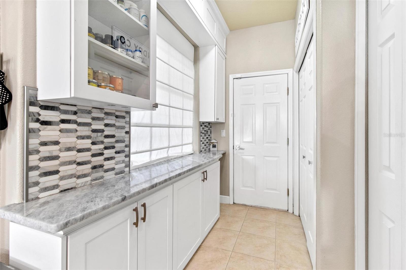 Entryway cabinets and storage