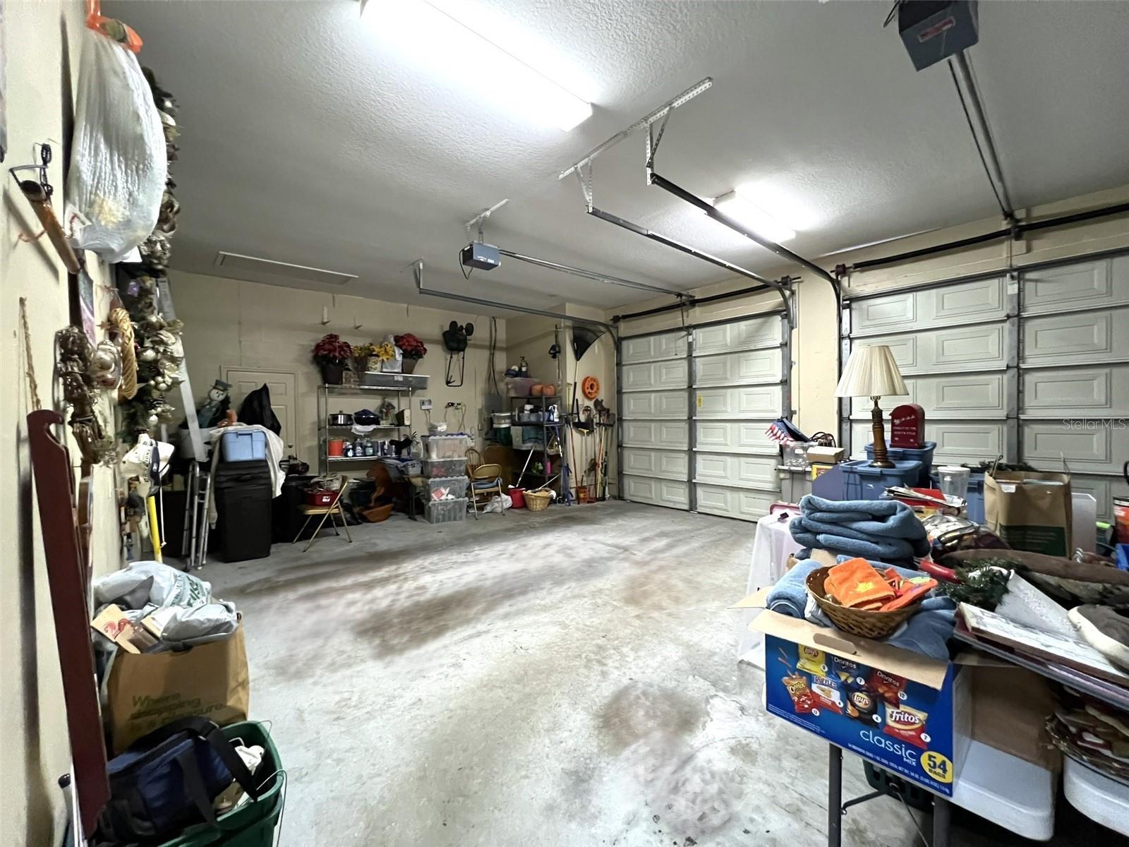 incredible 2 1/2 car garage - superb storage