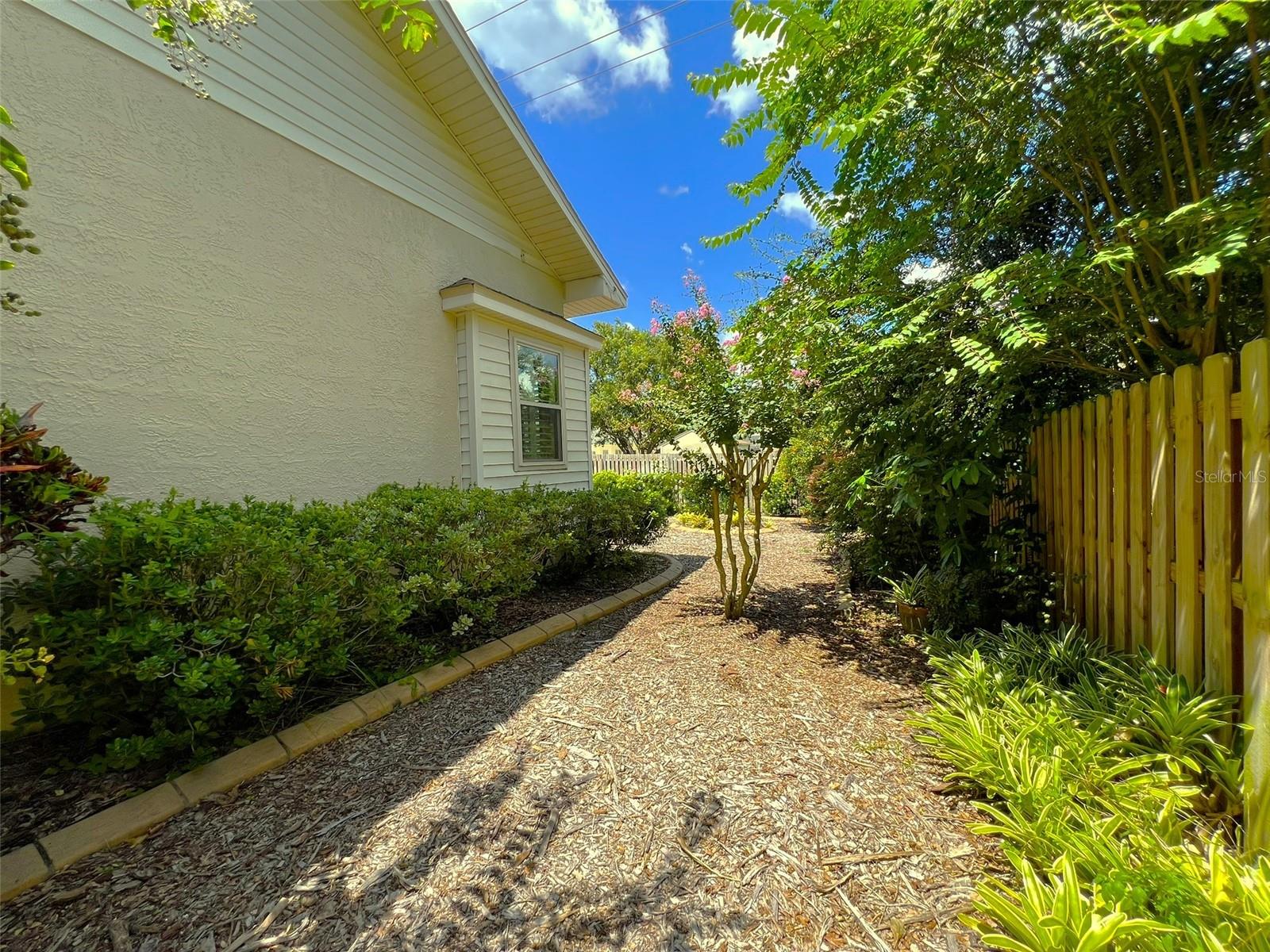 side yard view