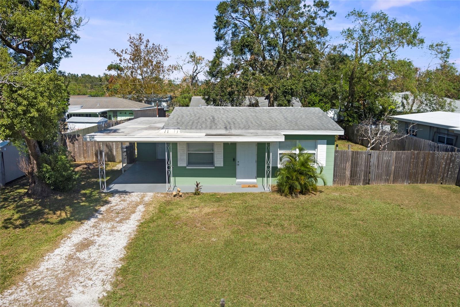 Aerial view of home