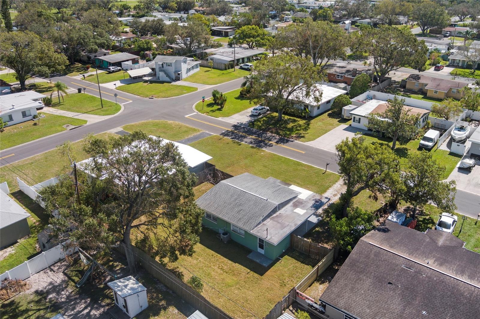 Aerial view of home