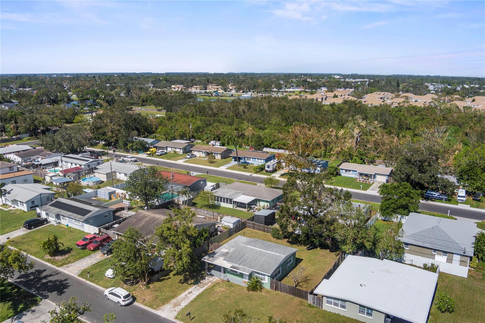 Aerial view of home