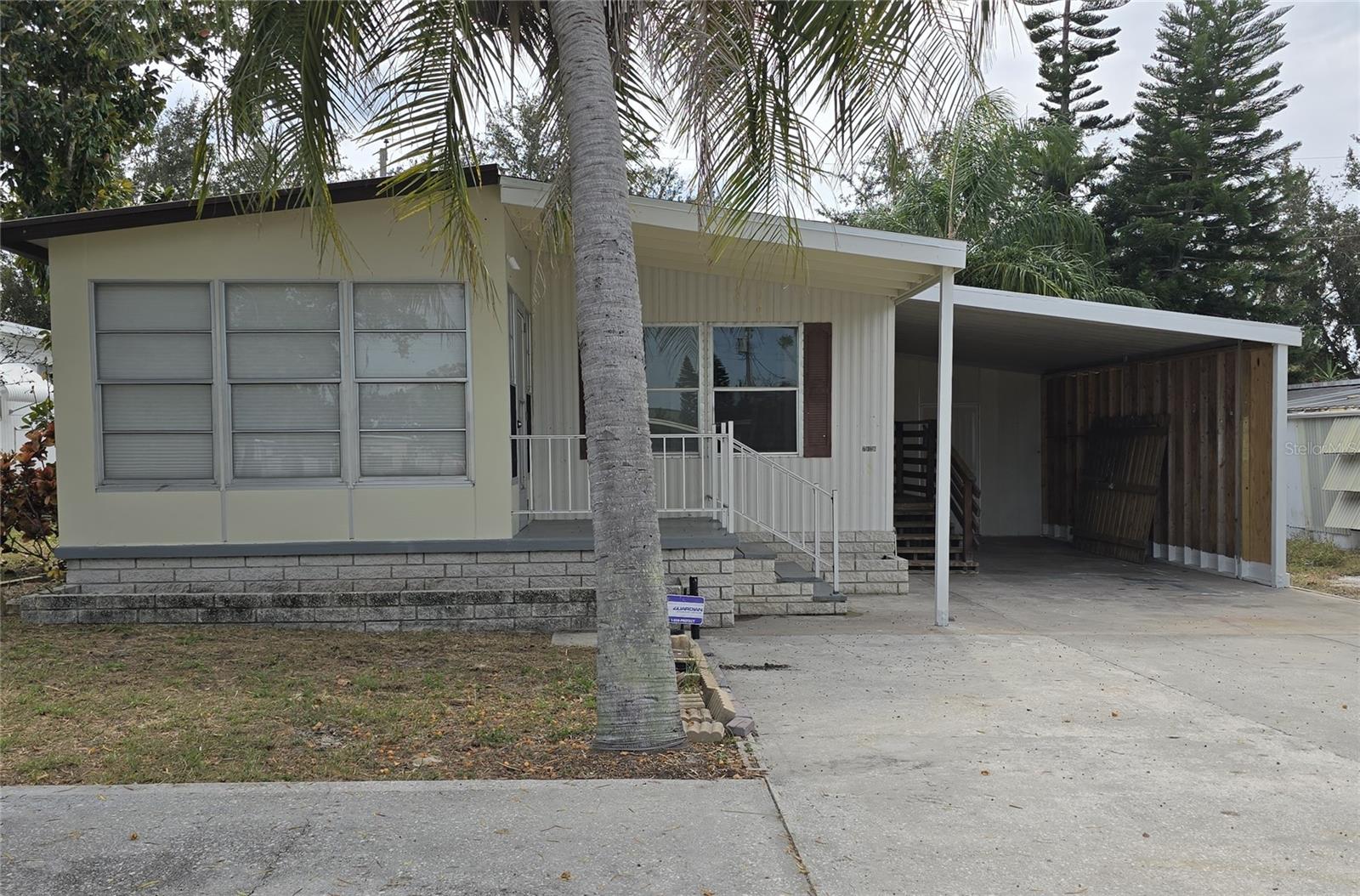 Lots of parking and carport