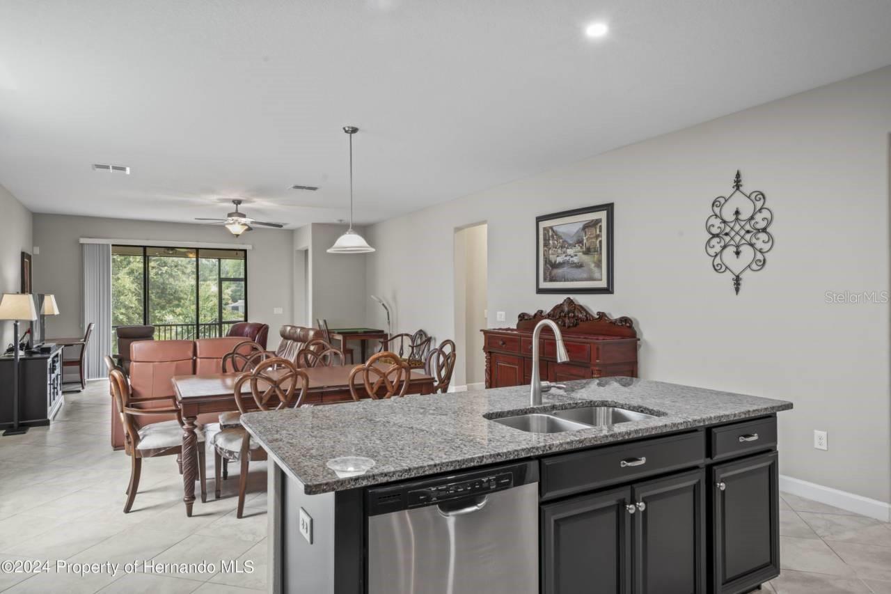 kitchen - living room open concept