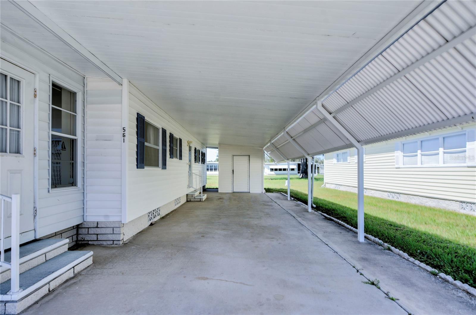 Long Carport and Utility Room