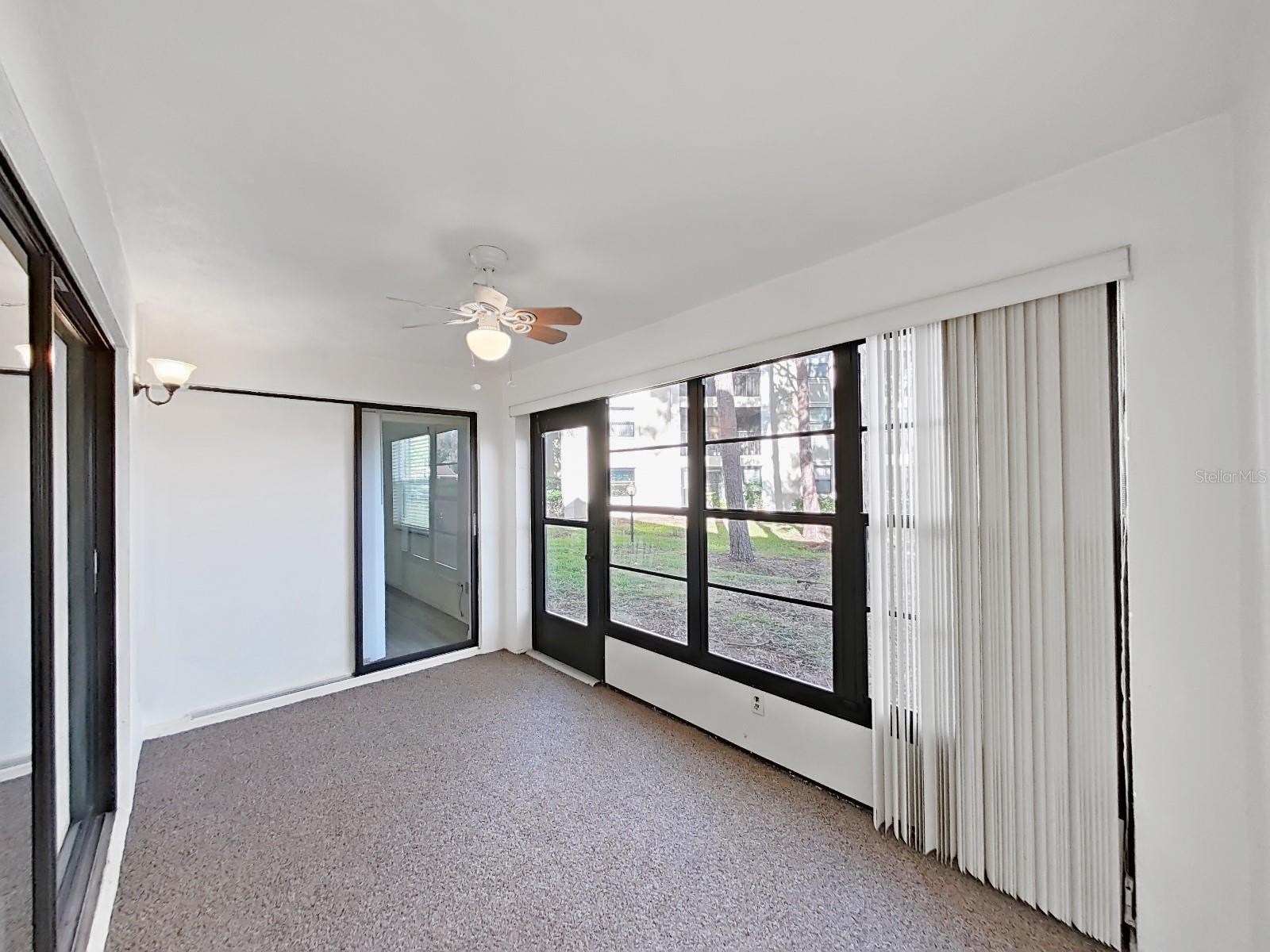 Sliding glass doors to Patio