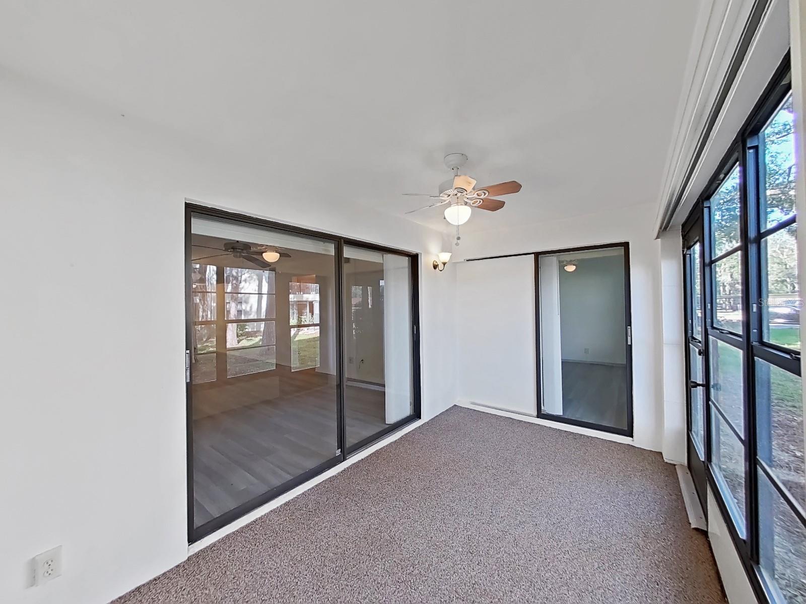 Sliding glass doors to Patio