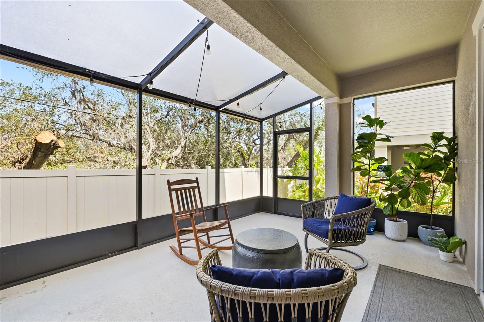 Large screened in patio