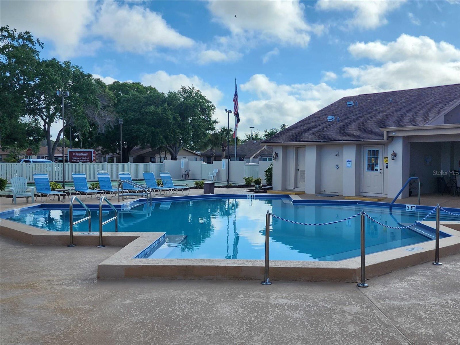 Community heated pool