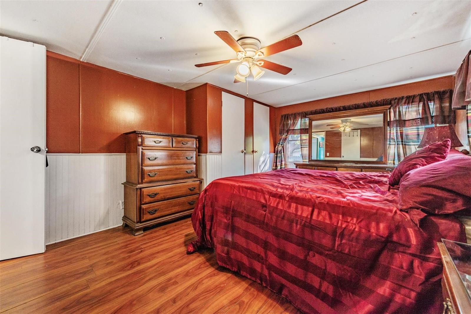 Primary bedroom with 2 closets