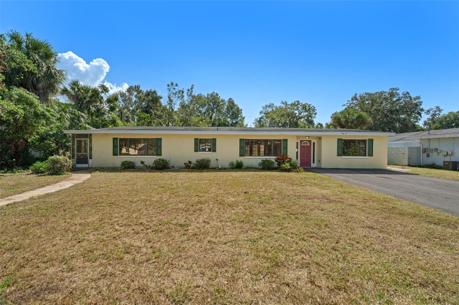 Front of home - large driveway