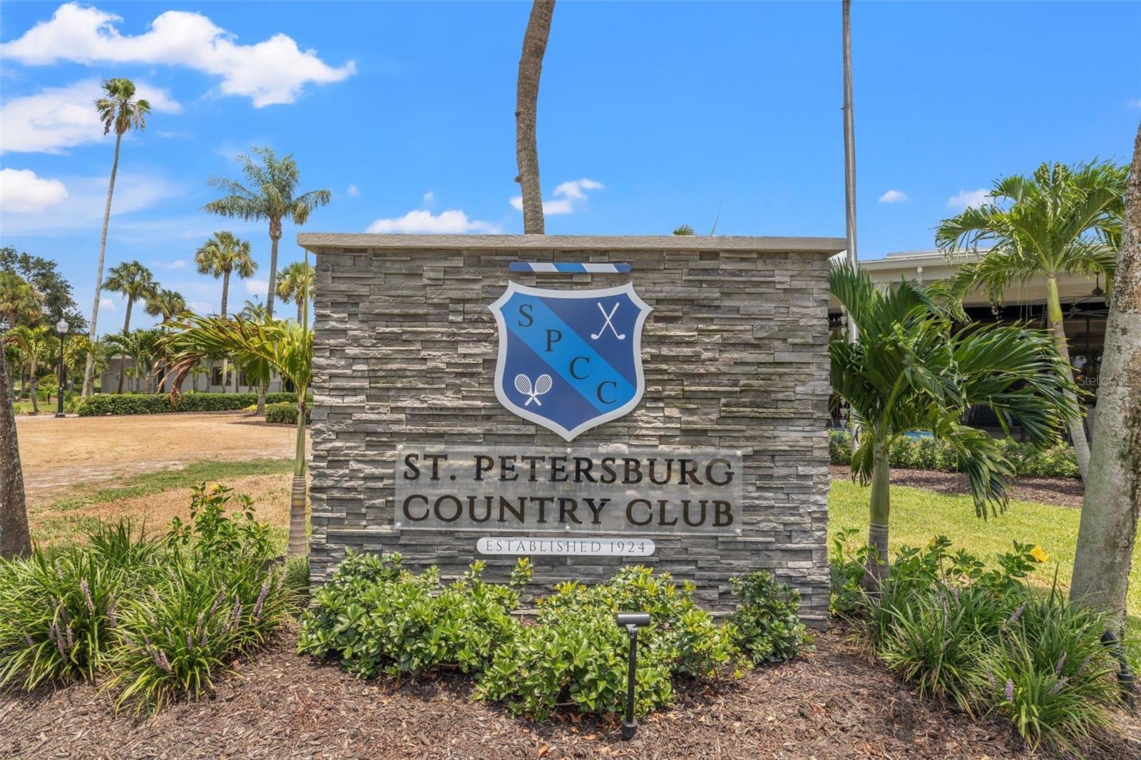 Just steps away from the St. Petersburg Country Club