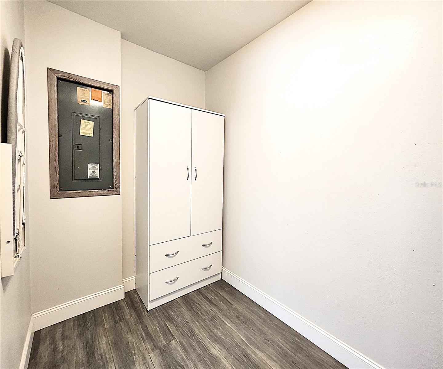 Storage Closet/Utility Room houses the breaker box & washer/dryer hook-ups