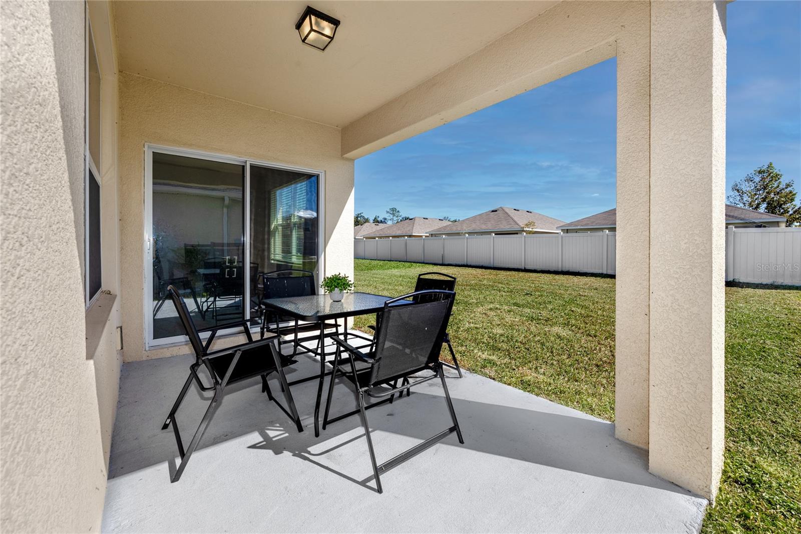 Covered patio