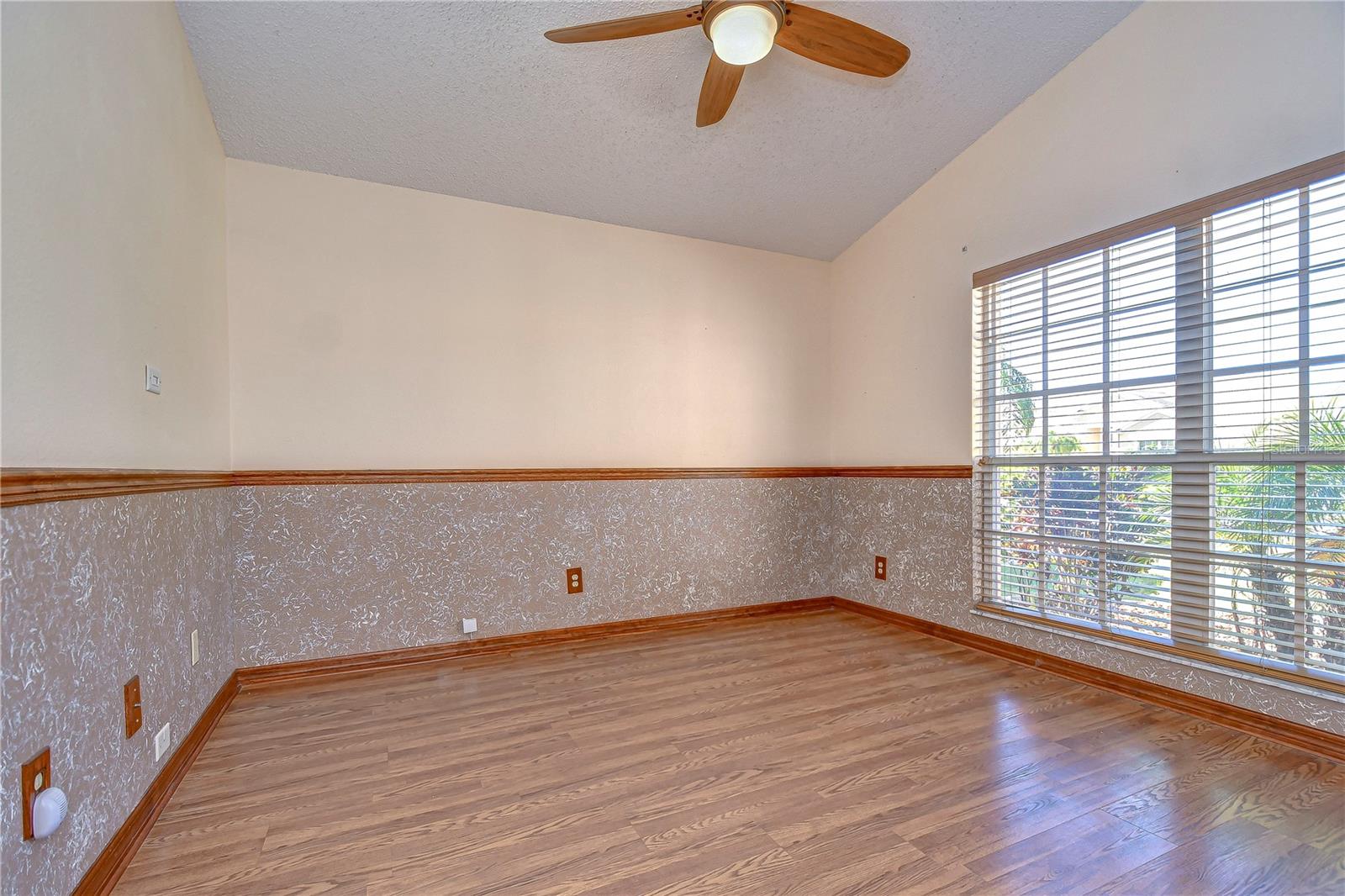 Fourth bedroom with vaulted ceiling!