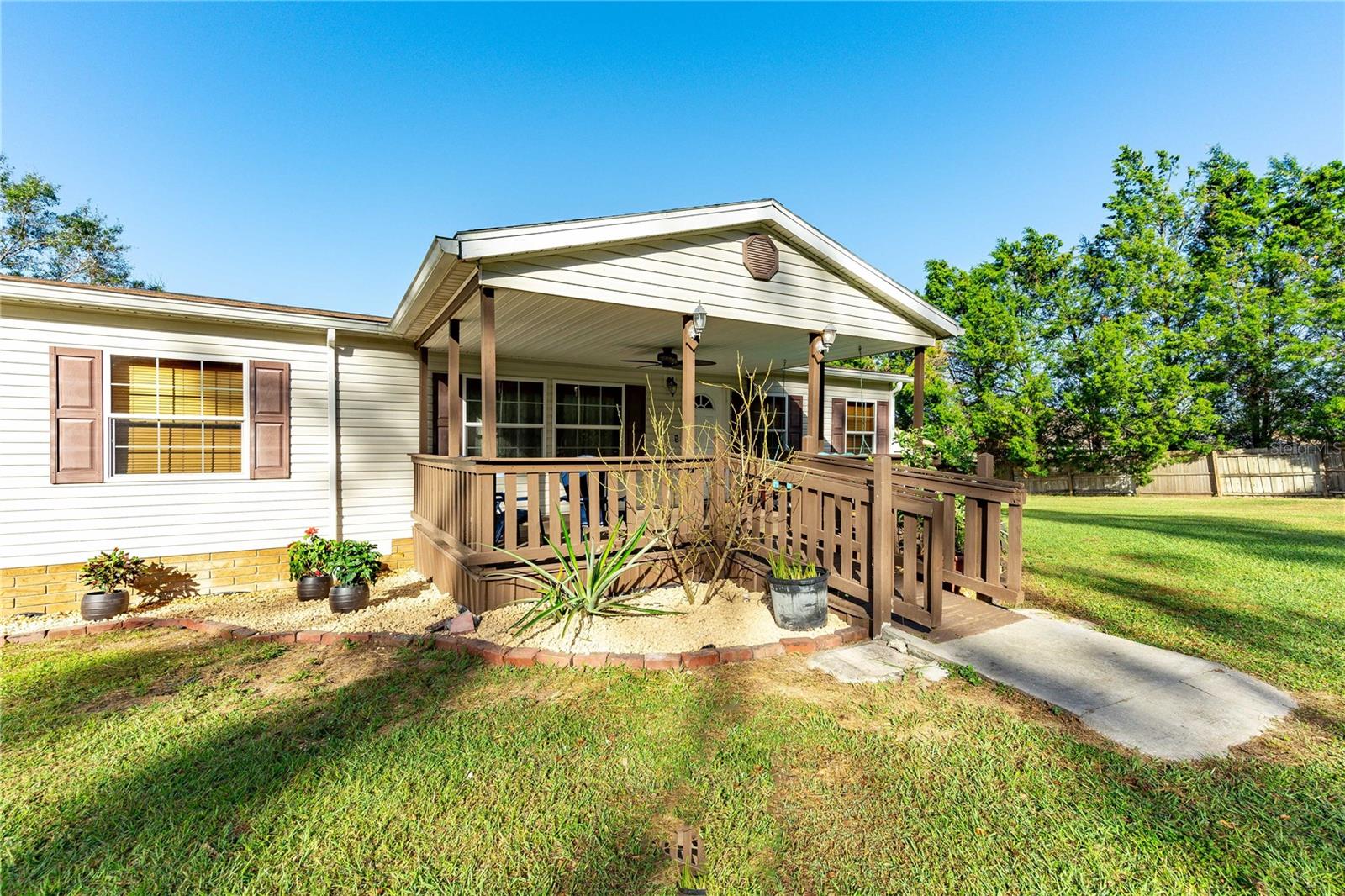 With a lovely front porch