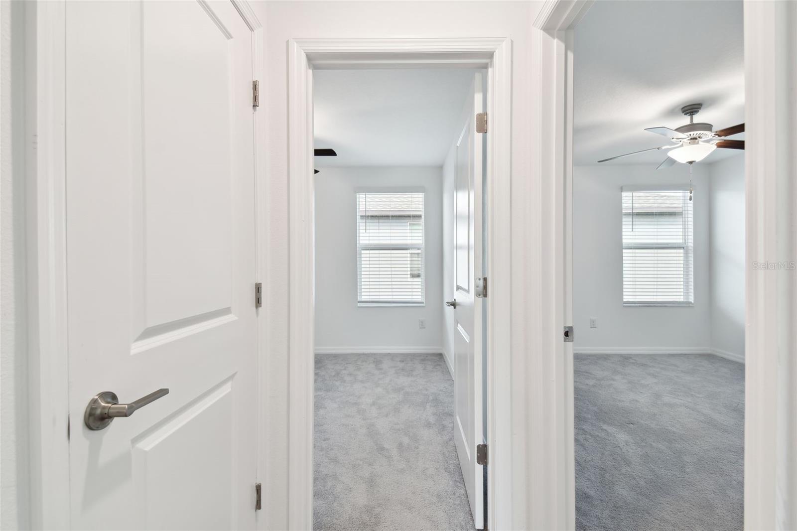 BEDROOM ENTRANCES & HALLWAY CLOSET