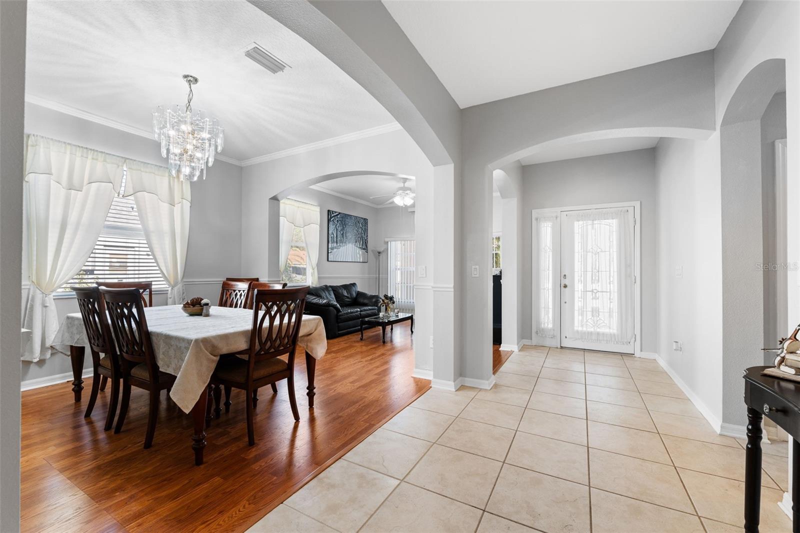 Formal Dining + Living Area.