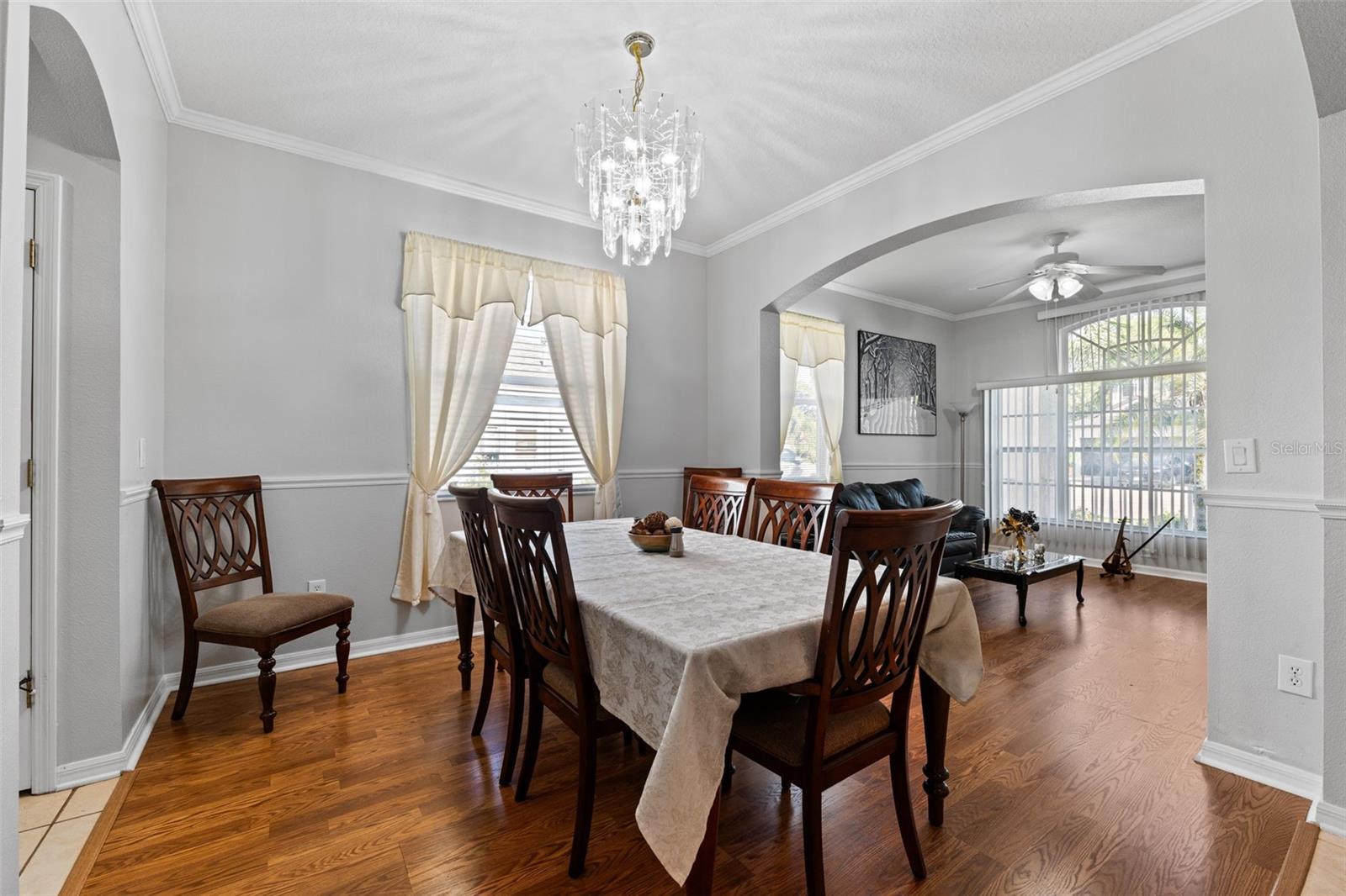 Formal Dining Room with Passage to the Kitchen area