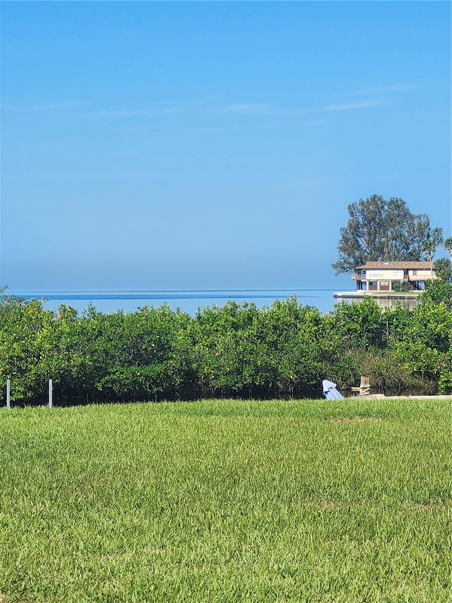 Gulf view from a vacant lot about 100 yards north of the subject property.