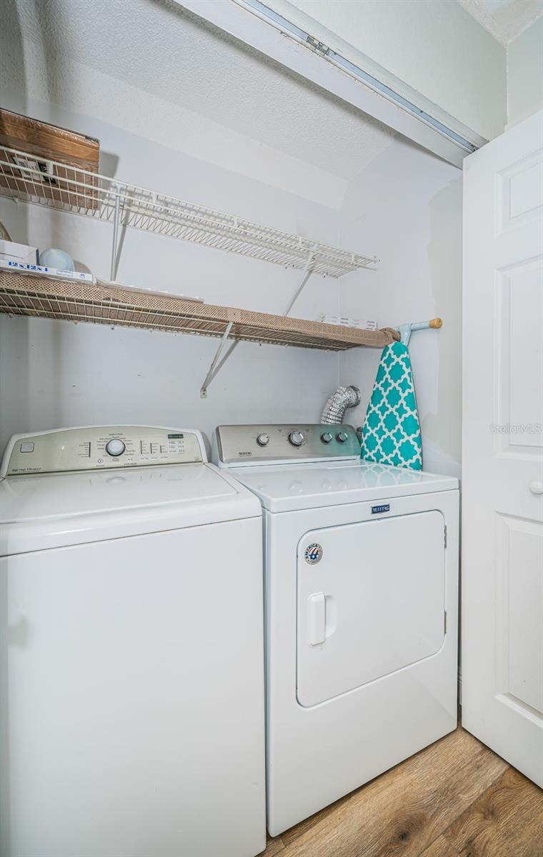 Washer & Dryer in Interior Closet