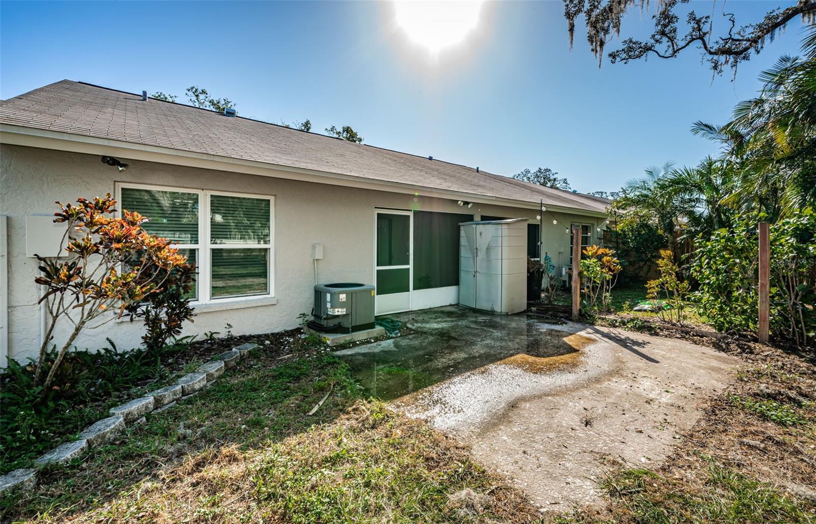 Rear Yard w/Small Shed