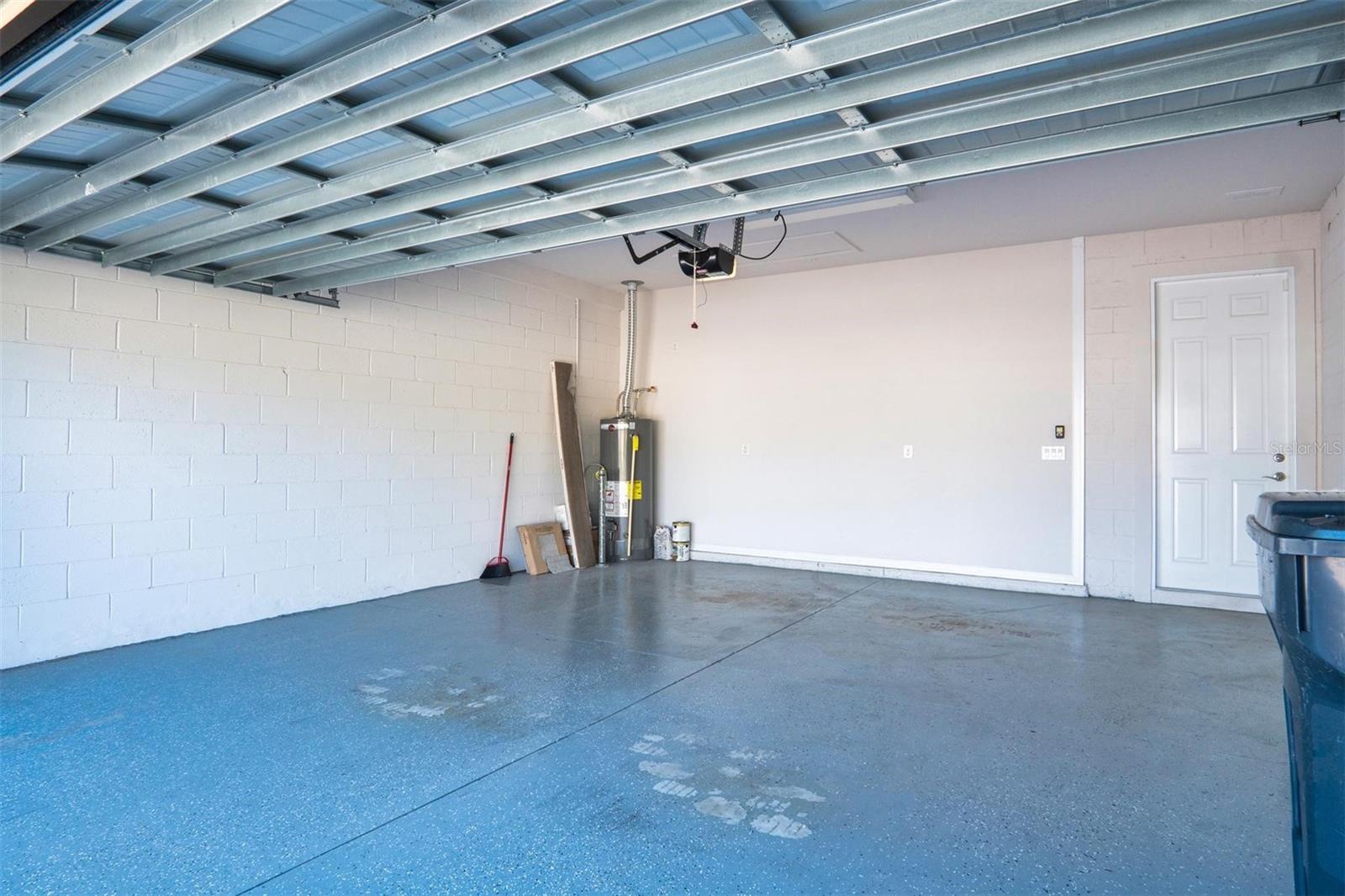 2 Car Garage with Epoxy Flooring