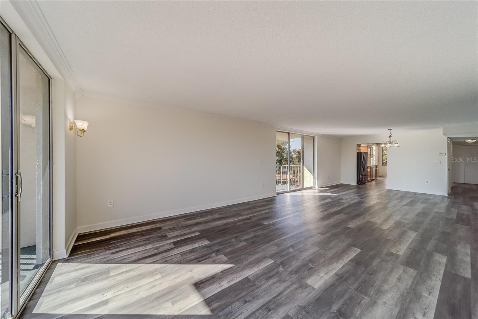 Living Room with Updated LPV and 2 Balconies