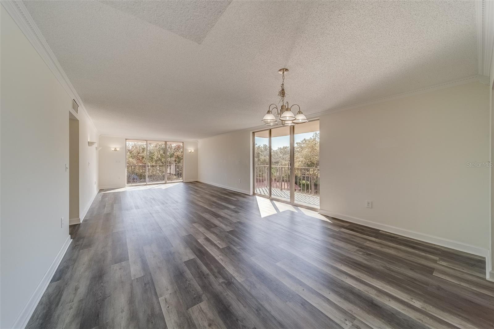 Living Room with Dining Room