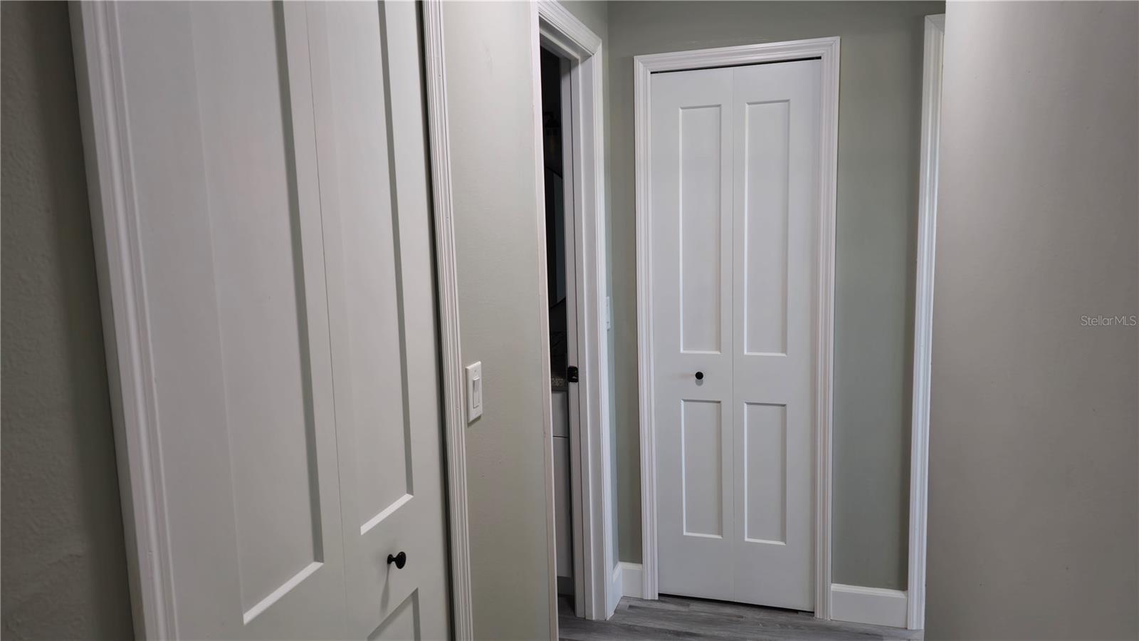 Easy to stay organized-two closets in the hallway