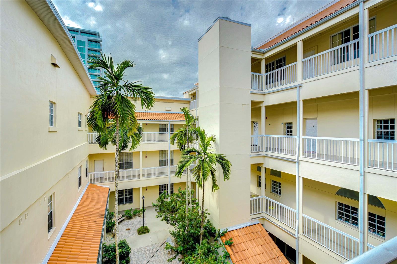 Courtyard view from 3rd floor