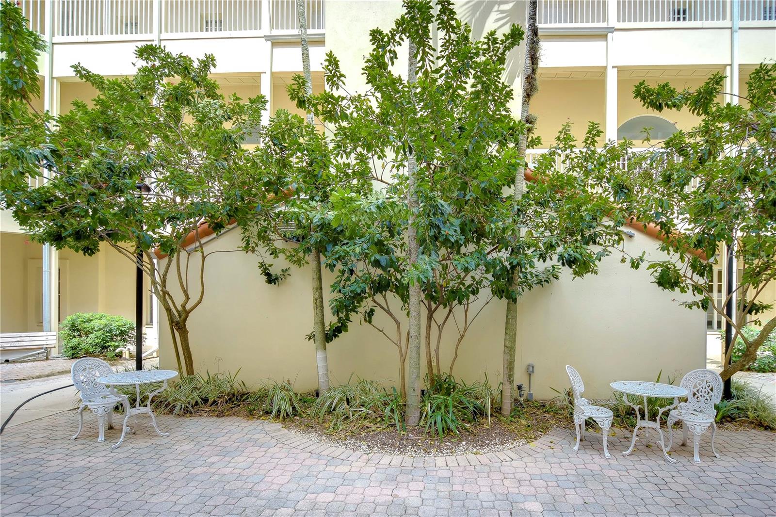 Courtyard sitting area