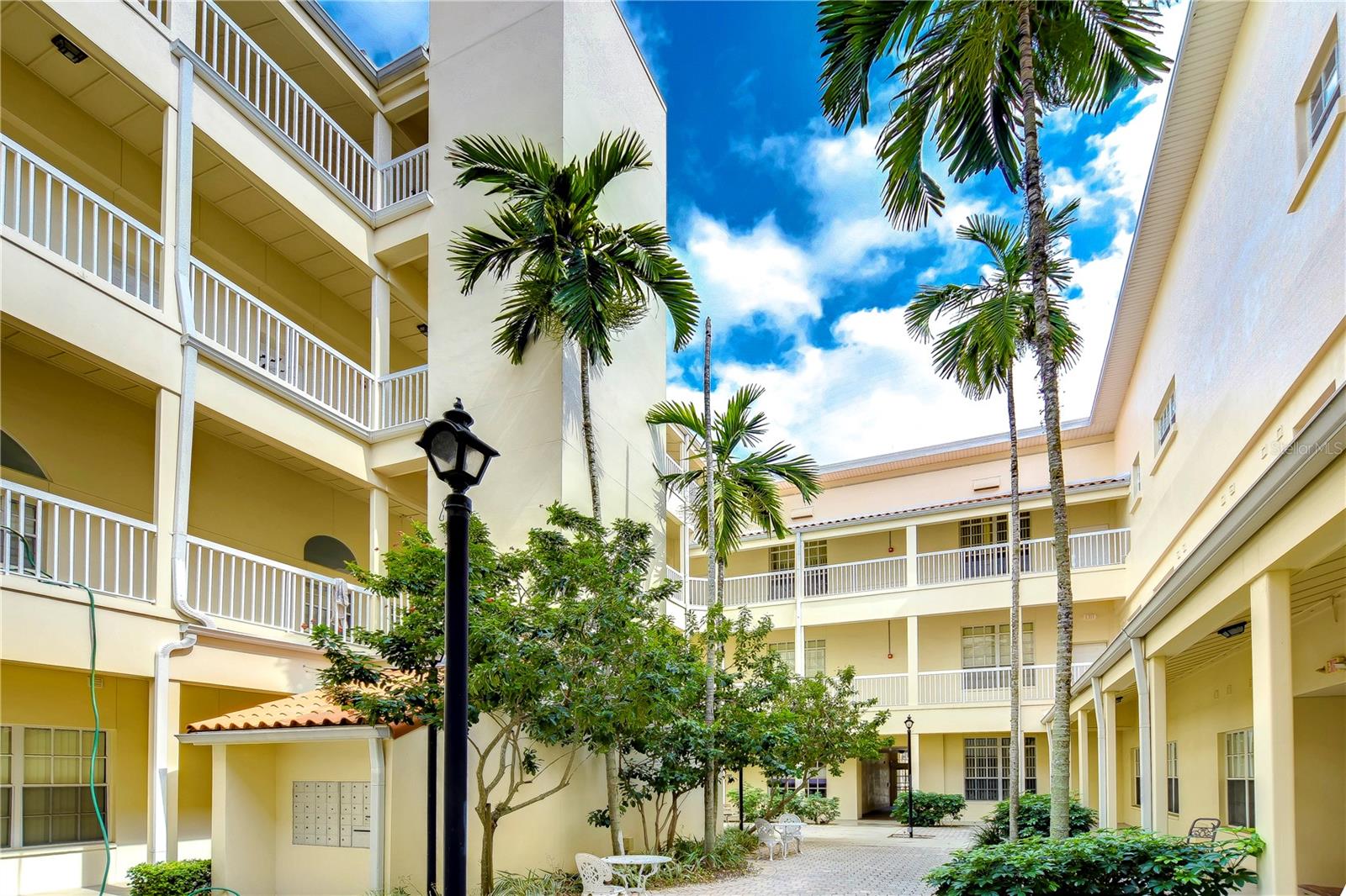 Courtyard from ground level