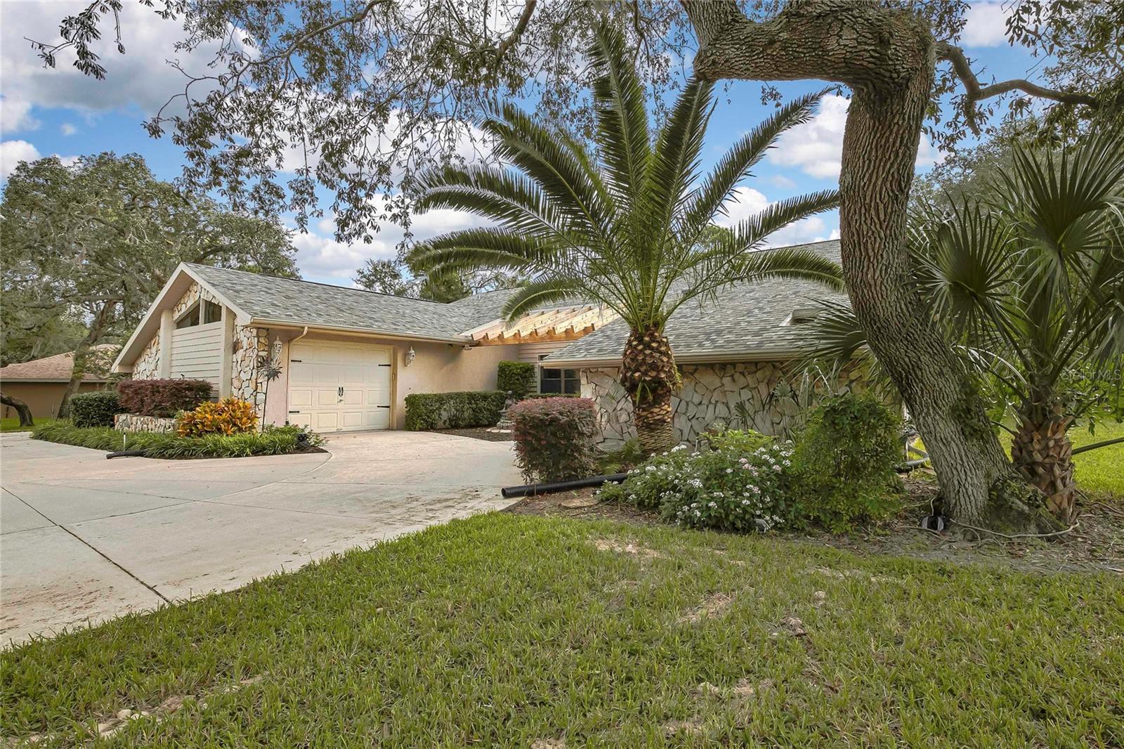 Mature trees and landscaping