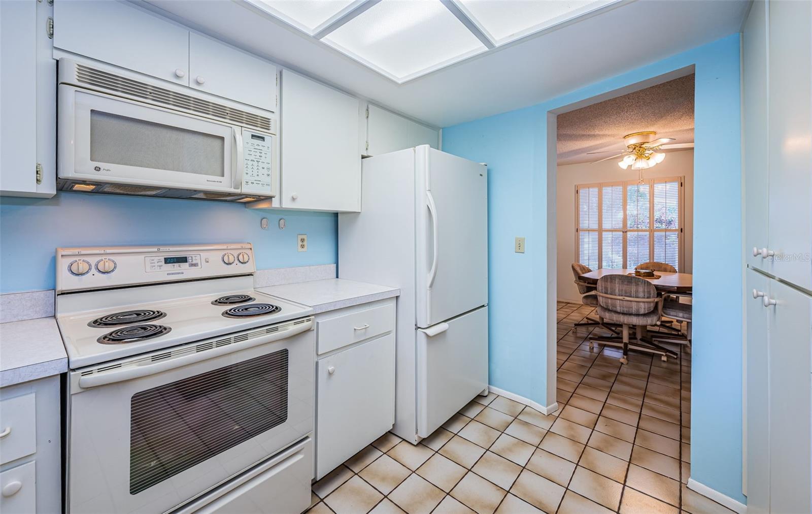 Kitchen view to dining room