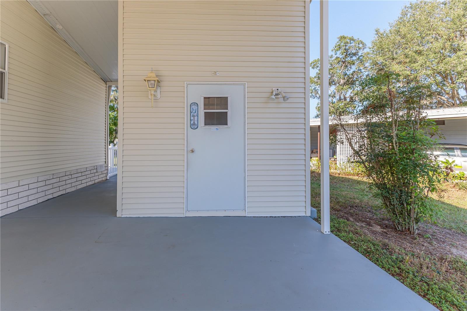 Carport to golf cart/laundry room shed