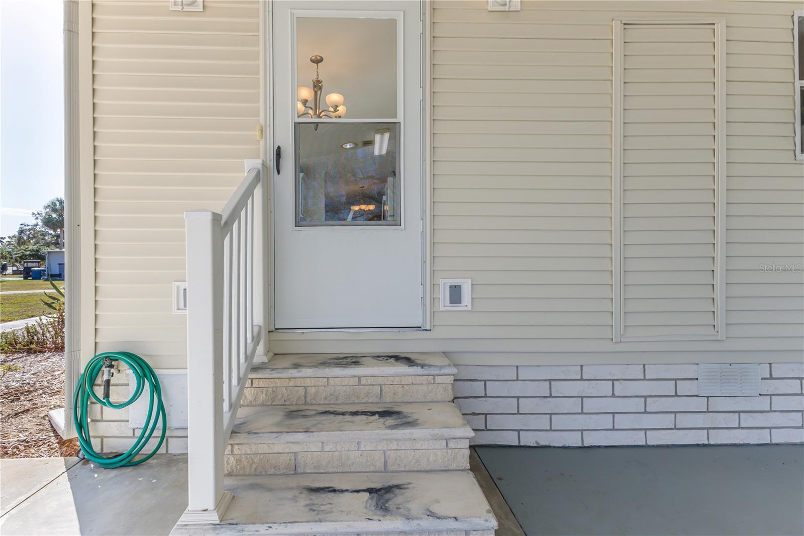 Carport entry directly into kitchen