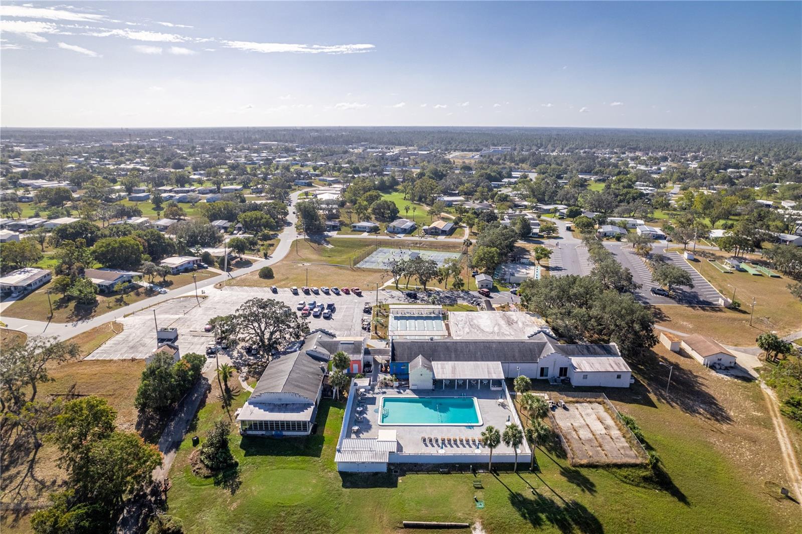 Check out the sparkling blue heated Community Pool!!  Time to relax after your round of golf!