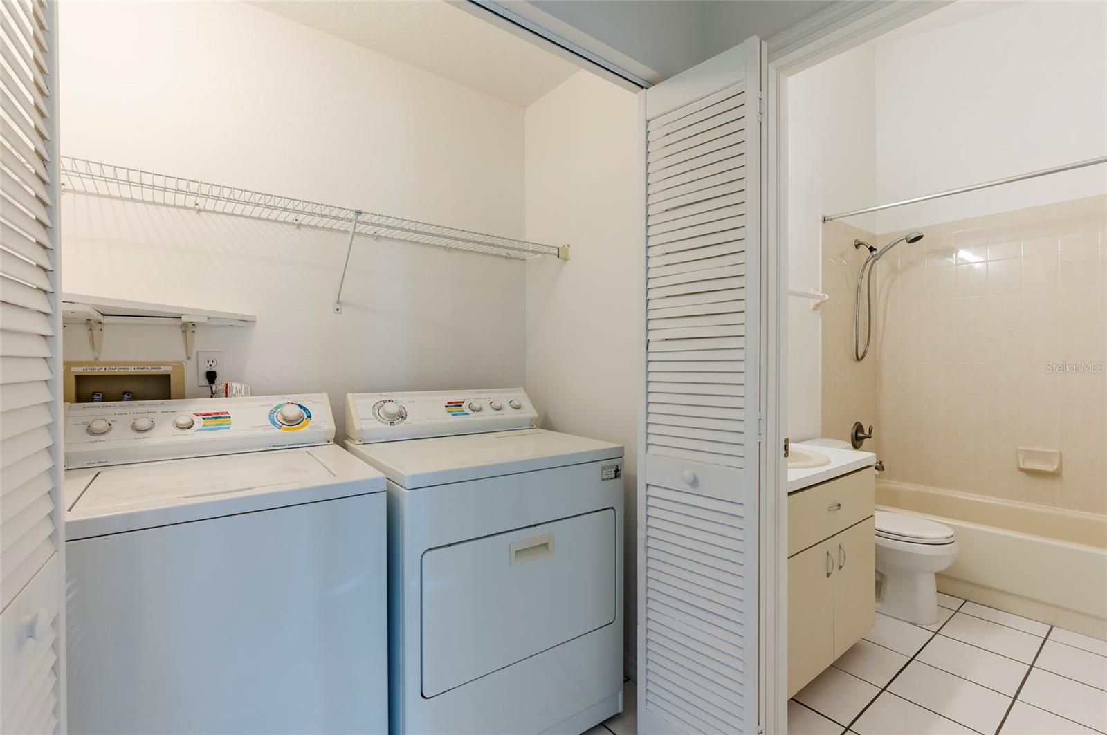 Laundry Closet with Washer and Dryer included