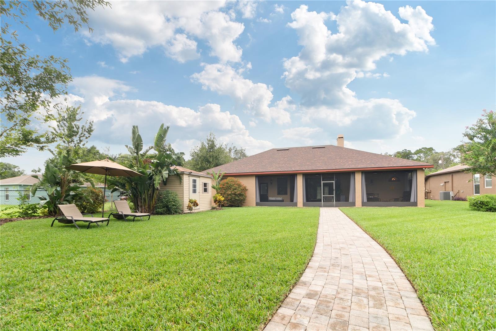 pavers to your private beach and private dock overlooking a ski-lake