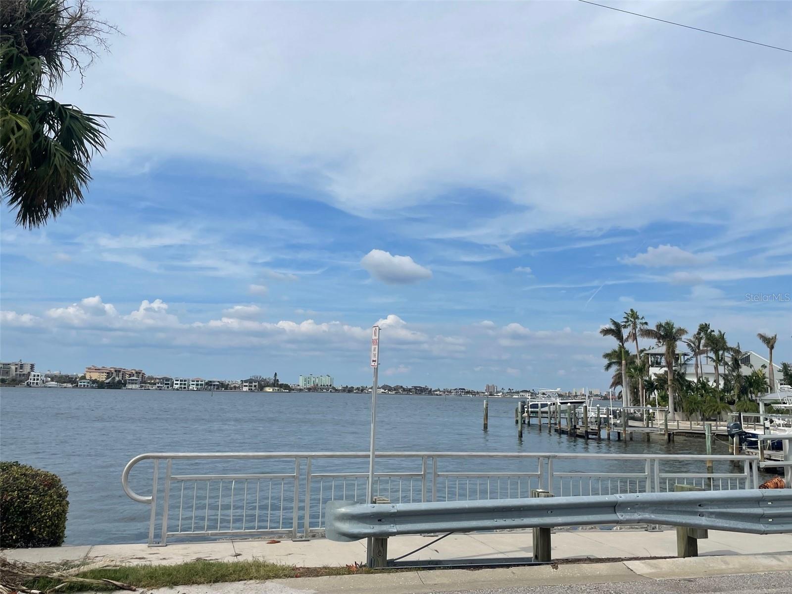 View from entry bridge to Boca Ciega Isle.